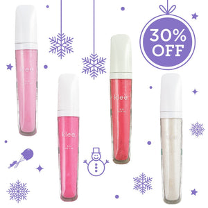 4 - PC Tinted Lip Gloss Holiday Bundle - Klee Naturals