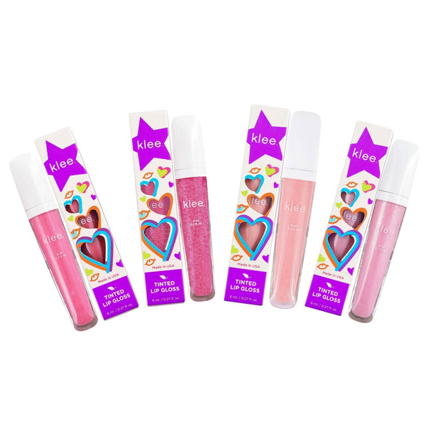 4-PC Tinted Lip Gloss Bundle - Klee Naturals