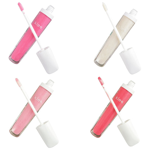4 - PC Tinted Lip Gloss Holiday Bundle - Klee Naturals