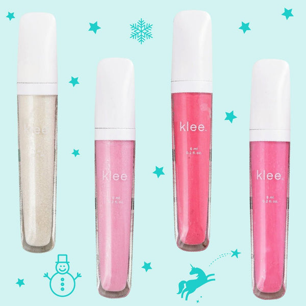 4 - PC Tinted Lip Gloss Holiday Bundle - Klee Naturals