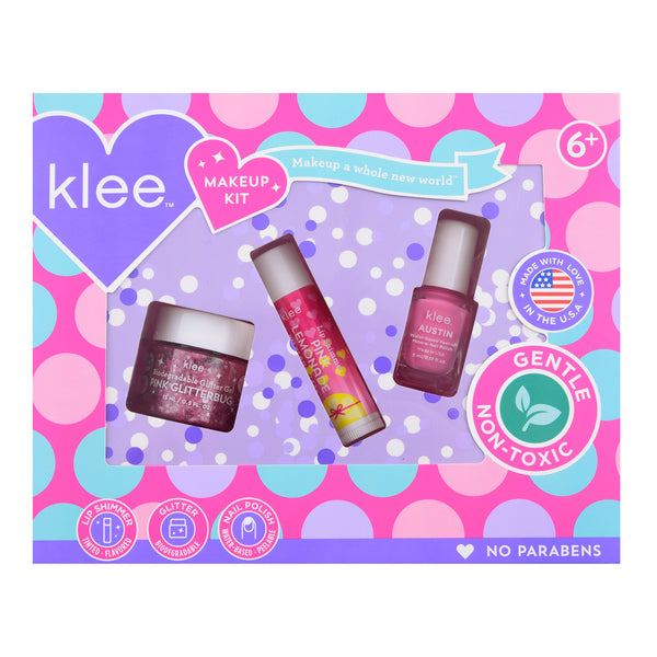 Pink Sugar Swirls with Bioglitter Gel - Klee Naturals