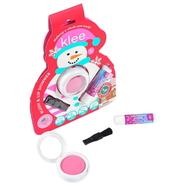 Glacier Pop - Holiday Mineral Blush and Lip Shimmer Set