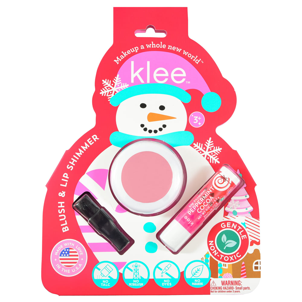 Crystal Glow - Holiday Mineral Blush and Lip Shimmer Set