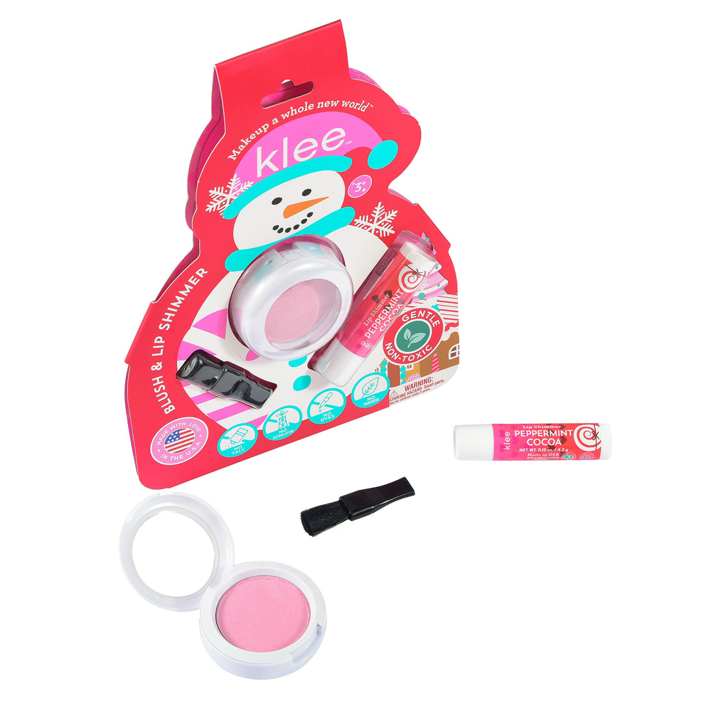 Crystal Glow - Holiday Mineral Blush and Lip Shimmer Set