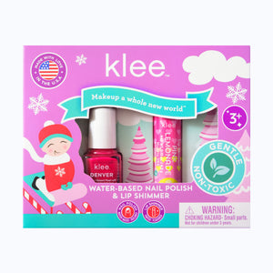 Angels' Skates  - Holiday Water-Based Nail Polish and Lip Shimmer Duo