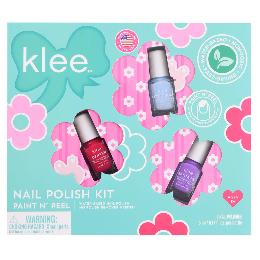 BLUESKY Kids Nail Varnish Set Party Time Collection |Easy Peel-off, Nail  Polish for Kids,Gift Set,3 x 5ml with Stickers - Price History