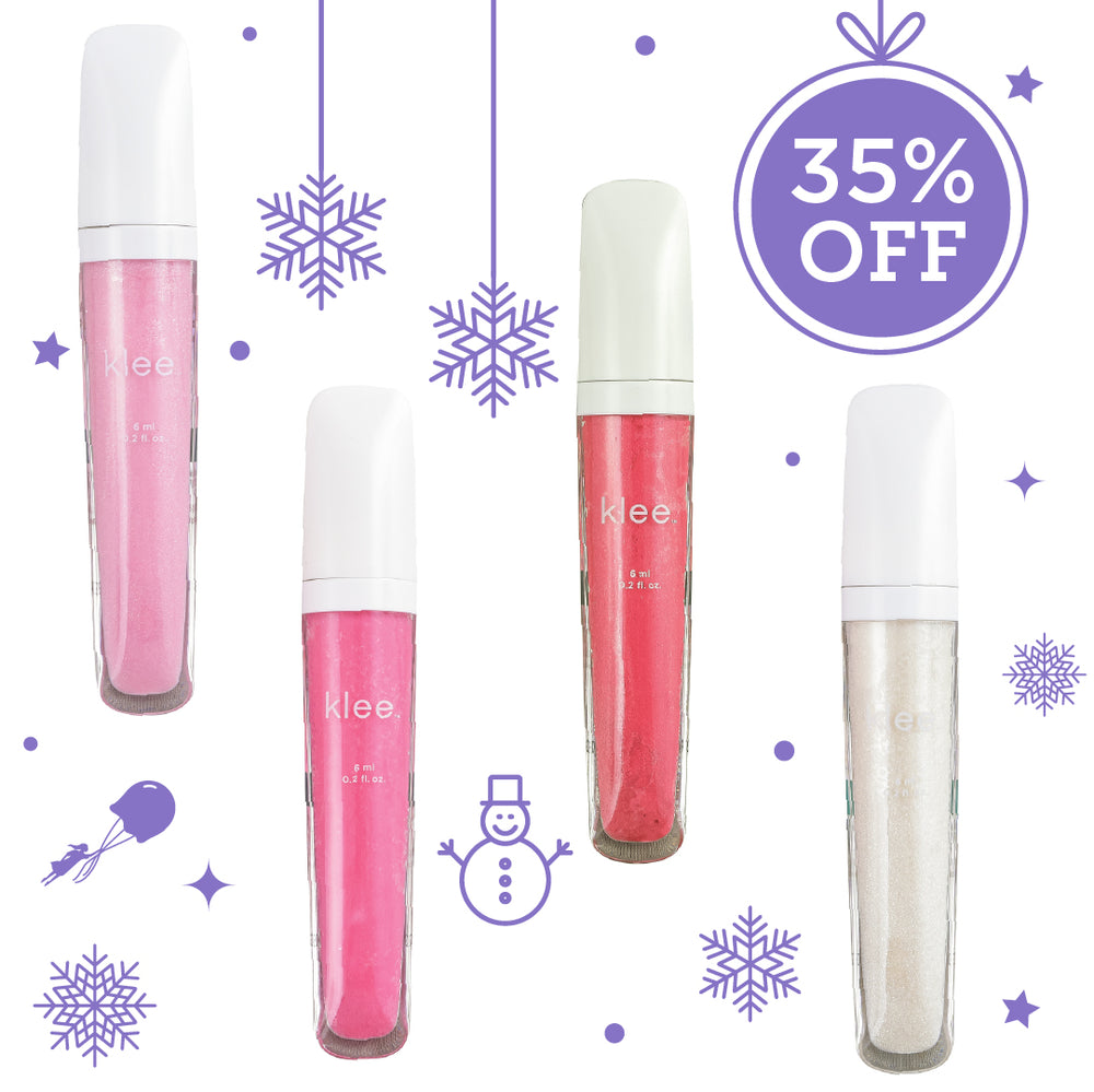 4-PC Tinted Lip Gloss Holiday Bundle