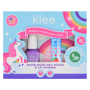 Angels' Dance - Holiday Water - Based Nail Polish and Lip Shimmer Duo - Klee Naturals