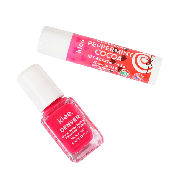 Angels' Grace - Water-Based Nail Polish and Lip Shimmer Duo - Klee Naturals