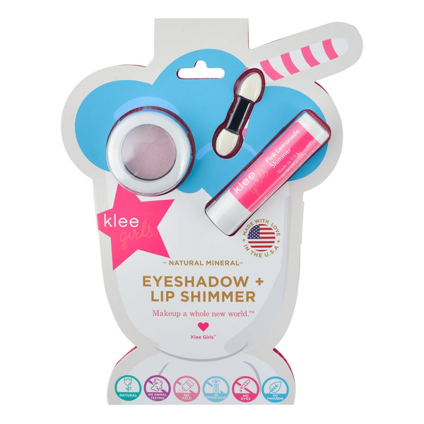 Bubble Gum Shimmer - Eyeshadow and Lip Shimmer Duo - Klee Naturals