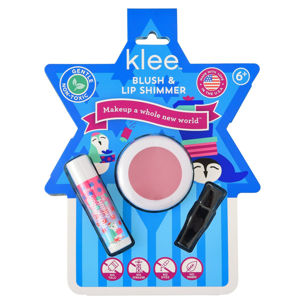 Candlelight Glow - Hanukkah Blush and Lip Shimmer Set - Klee Naturals