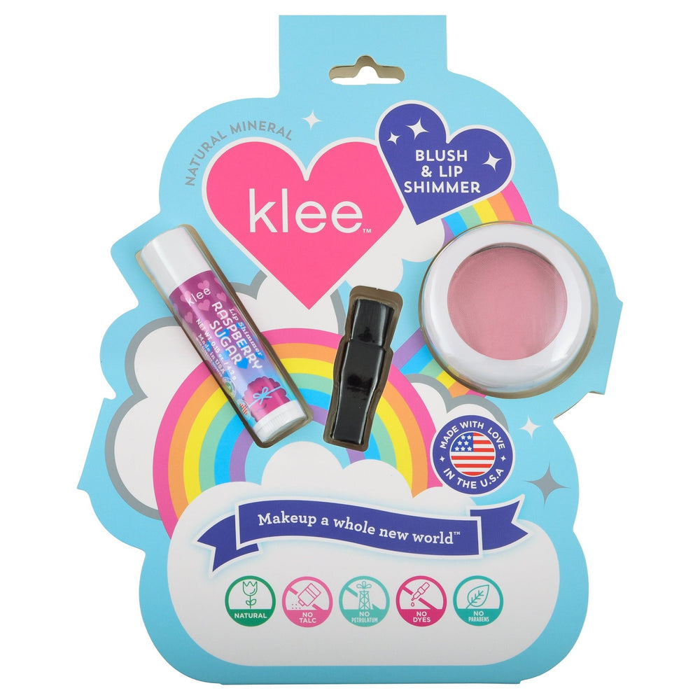 Cotton Candy Whisper - Mineral Blush & Lip Shimmer Duo - Klee Naturals