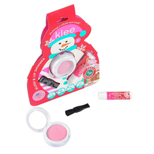 Crystal Glow - Holiday Mineral Blush and Lip Shimmer Set - Klee Naturals