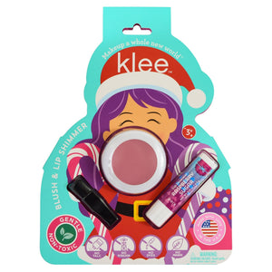 Crystal Glow - Holiday Mineral Blush and Lip Shimmer Set - Klee Naturals
