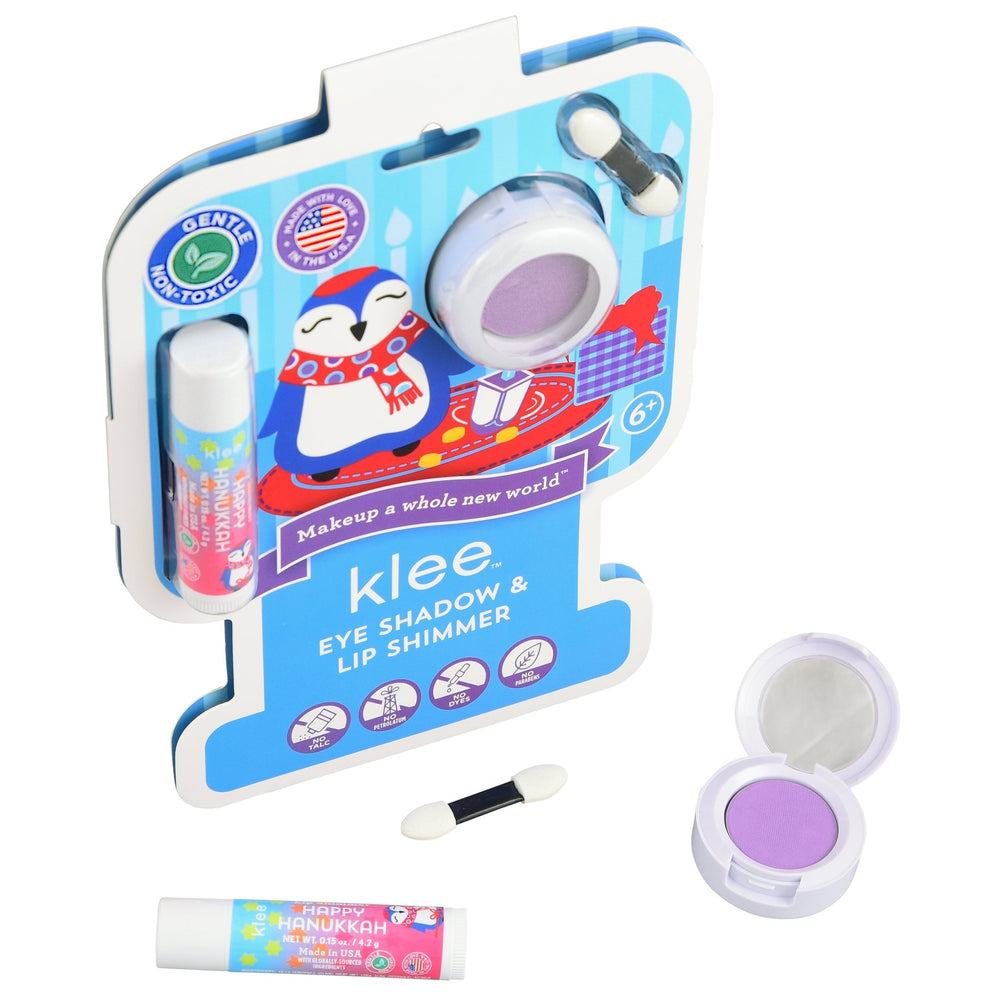 Dreidel Twinkle - Hanukkah Eye Shadow and Lip Shimmer Set - Klee Naturals
