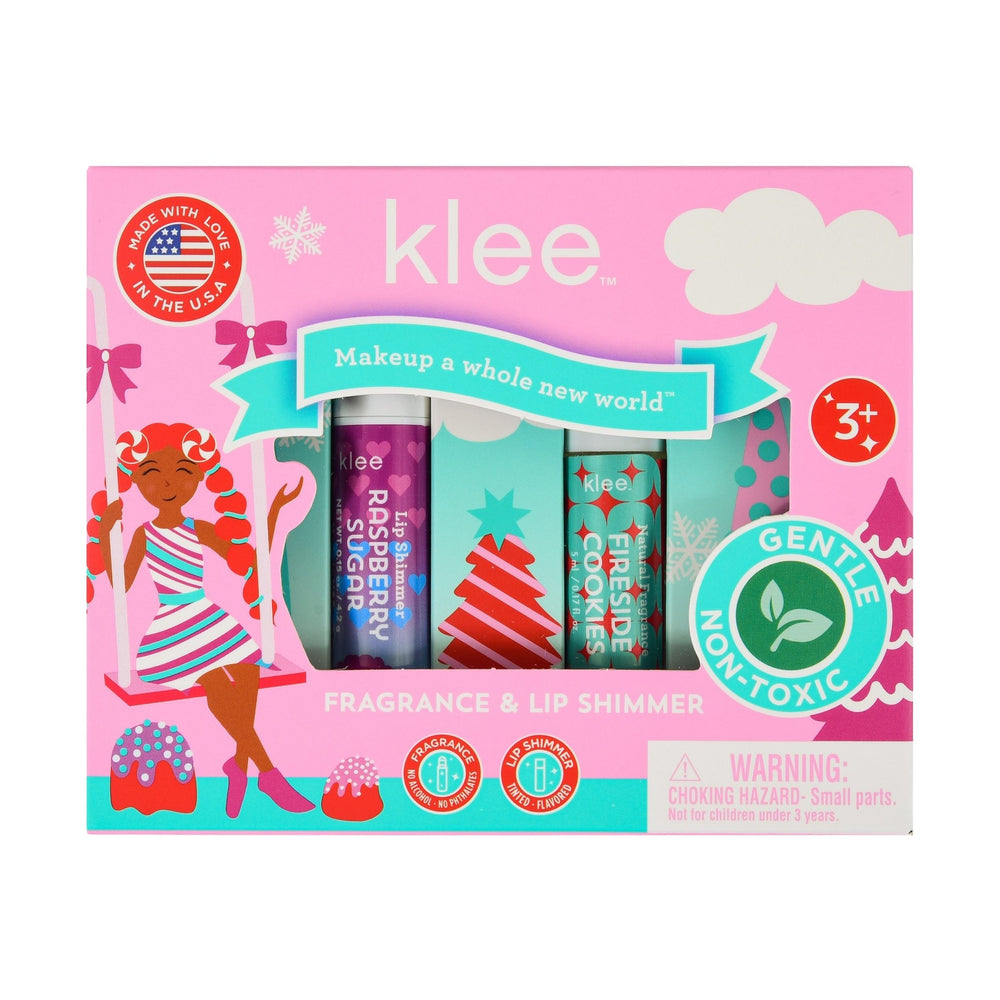 Firewood Cookies - Holiday Fragrance and Lip Shimmer Duo - Klee Naturals
