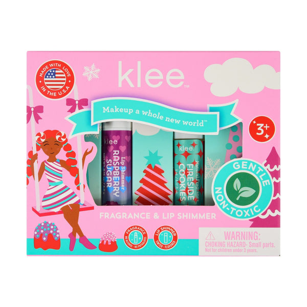 Firewood Cookies - Holiday Fragrance and Lip Shimmer Duo - Klee Naturals