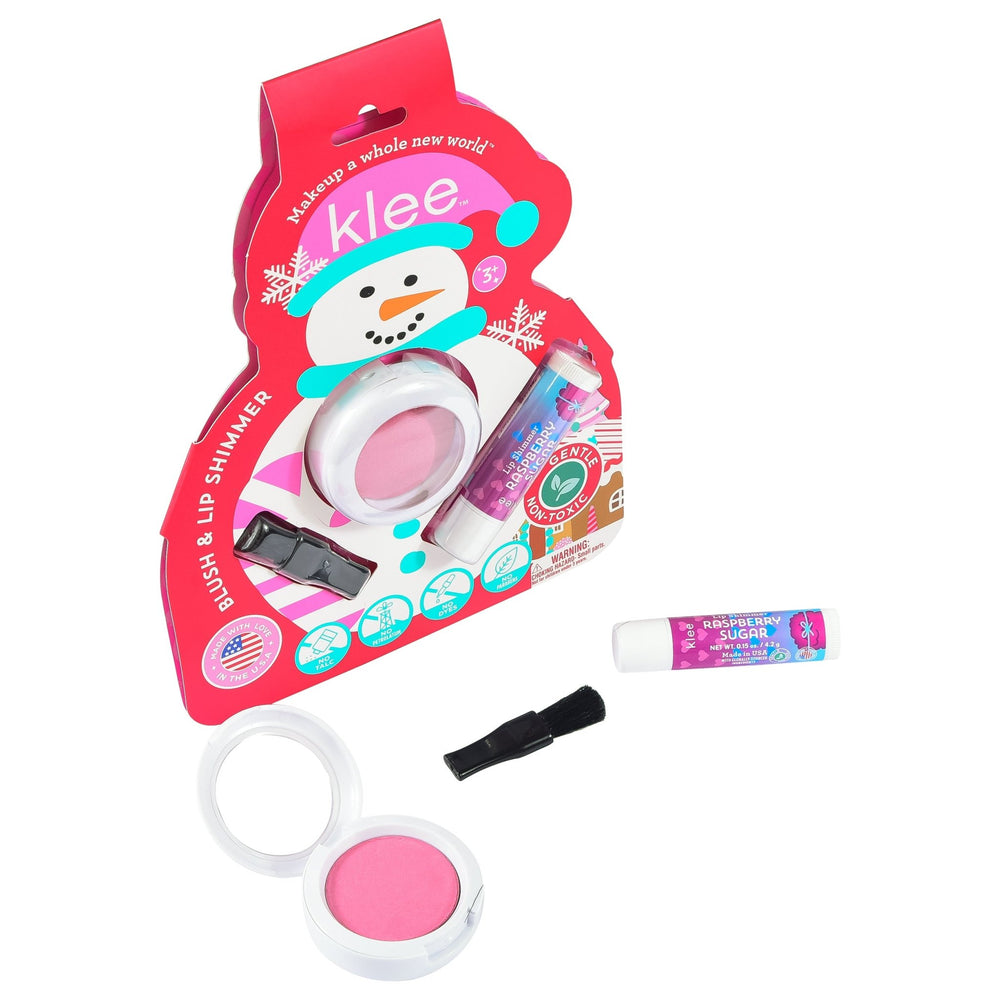 Glacier Pop - Holiday Mineral Blush and Lip Shimmer Set - Klee Naturals
