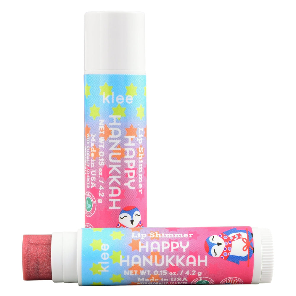 Happy Hanukkah Watermelon Natural Flavored Lip Shimmer - Klee Naturals