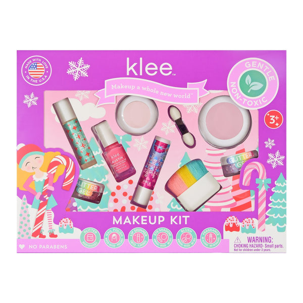 Holiday Giggles - Holiday Deluxe Makeup Kit - Klee Naturals