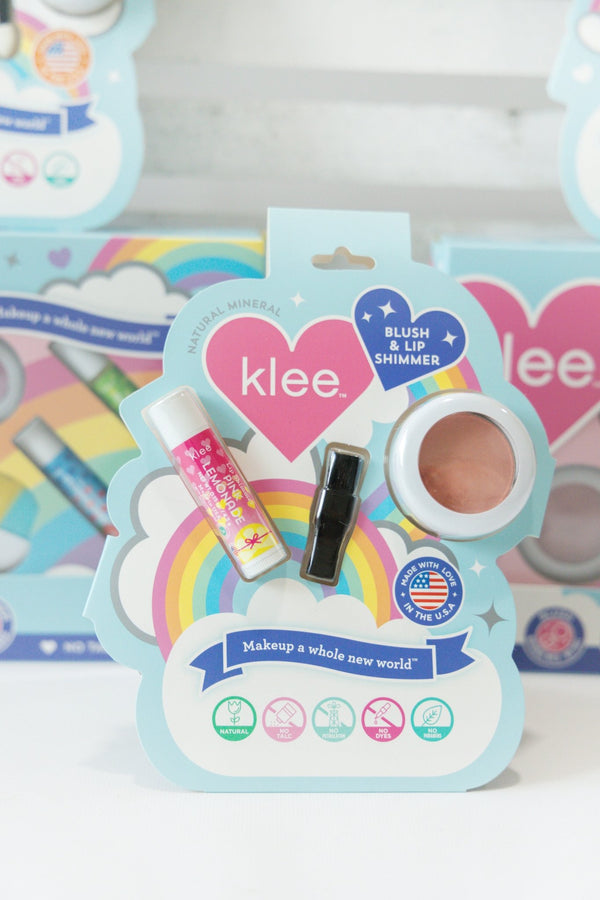 Honey Pink Buzz - Mineral Blush & Lip Shimmer Duo - Klee Naturals