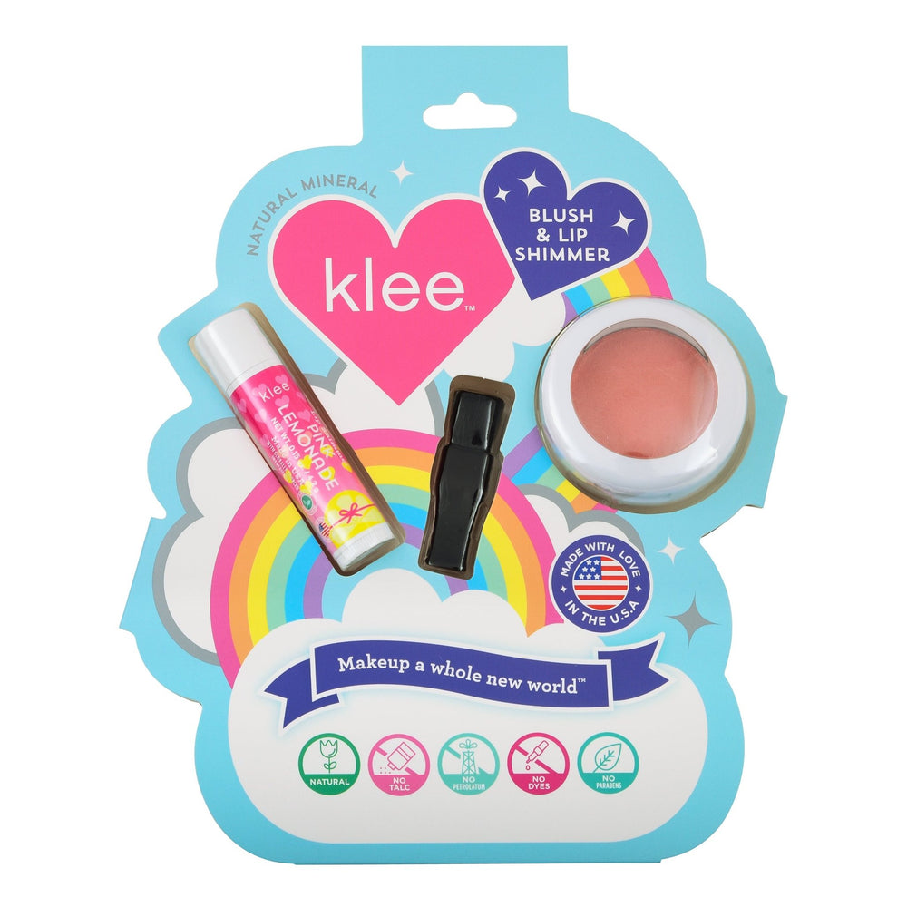Honey Pink Buzz - Mineral Blush & Lip Shimmer Duo - Klee Naturals