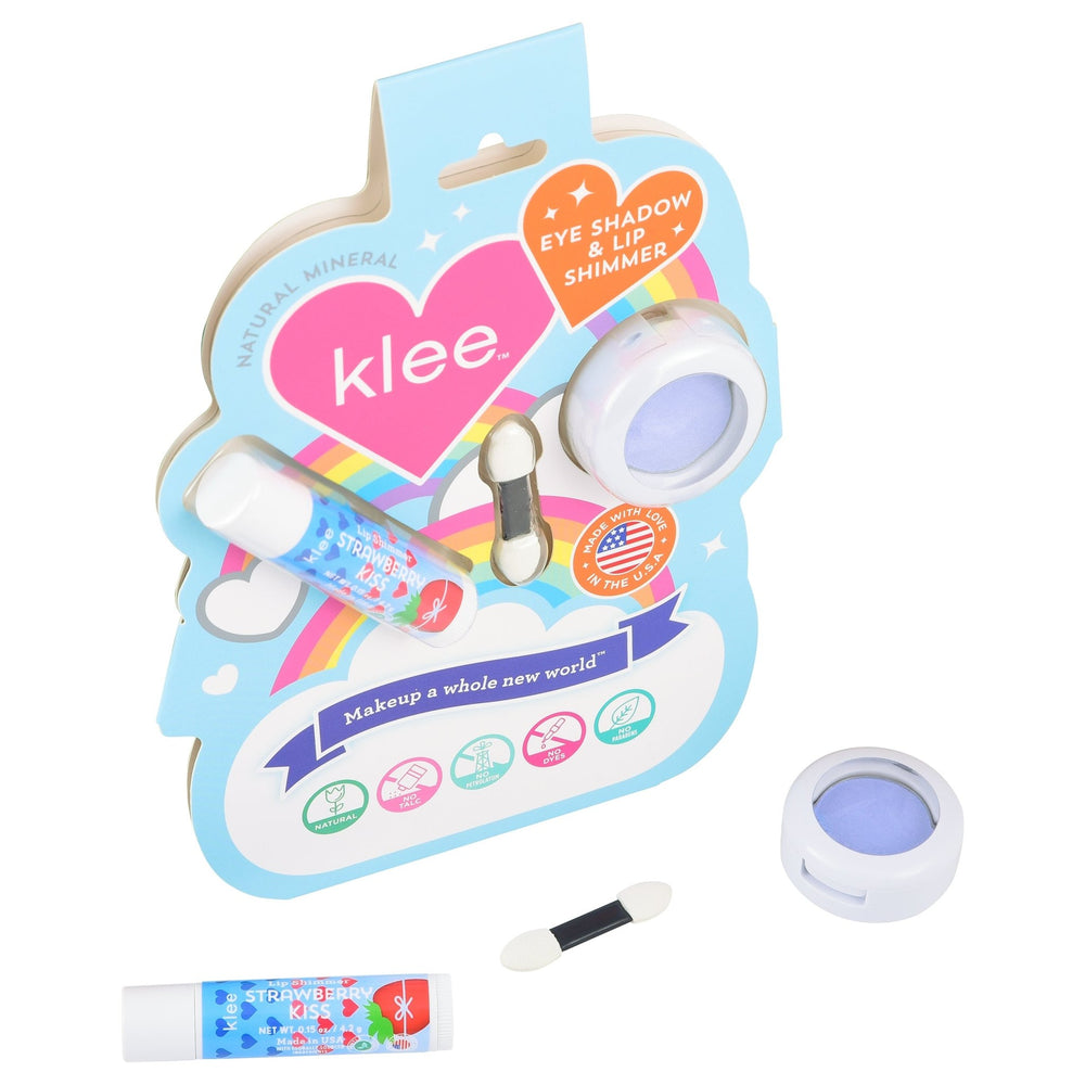 Periwinkle Kiss - Mineral Eye Shadow & Lip Shimmer Duo - Klee Naturals