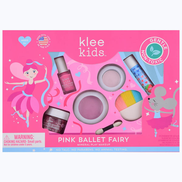 Pink Ballet Fairy - Deluxe Play Makeup Set - Klee Naturals