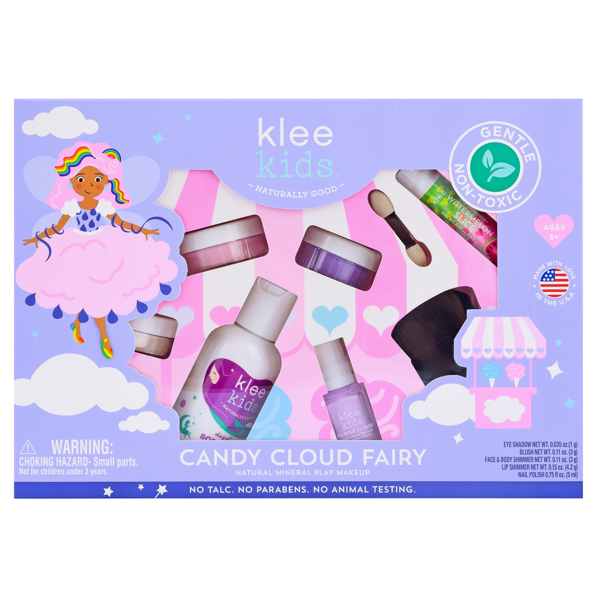 Candy Cloud Fairy - Deluxe Natural Play Makeup Set - Klee Naturals